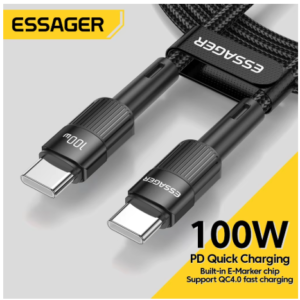 Cabo USB-C 2 Metros Essager 100W